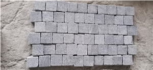 G684 Granite Cubes Cobblestone Mongolian Black Cobblestone